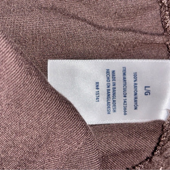 Splendid Brown Jogging Style Pants Women’s Large Elastic Drawstring Waist Pocket - Picture 4 of 8